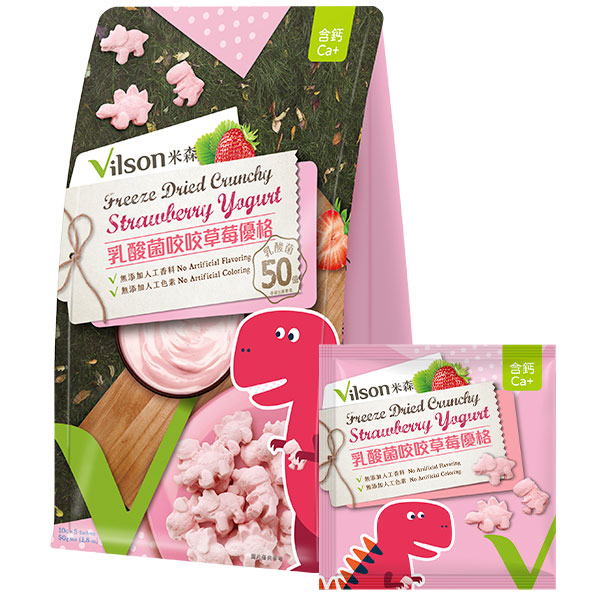 【米森 vilson】乳酸菌咬咬草莓優格(10gx5包/袋)_0