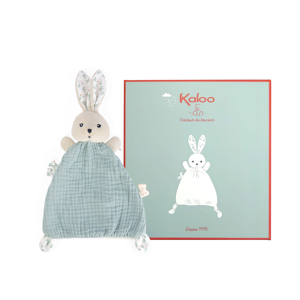 Kaloo Kdoux 兔兔安撫巾-薄荷藍
