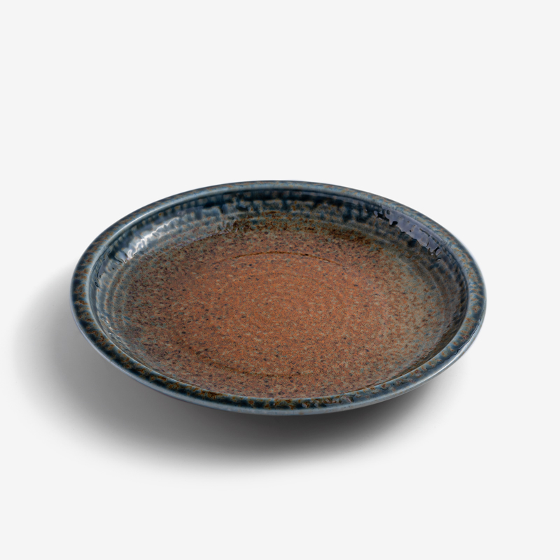 WAGA 古樸拉坯 24.5cm 陶瓷圓盤｜土棕｜單品_0