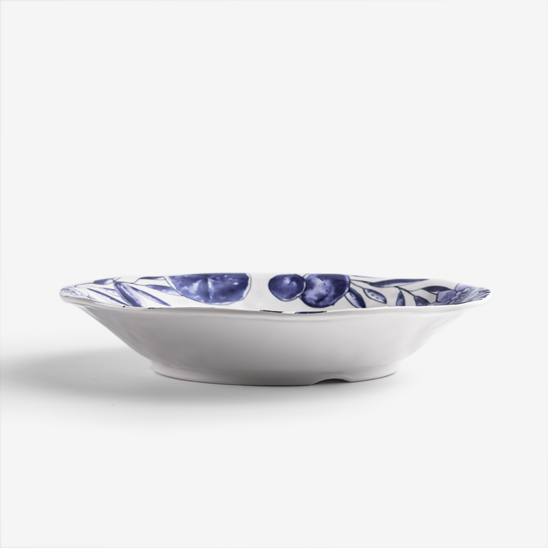 WAGA Blue and White 21cm Melamine Soup Plate_2