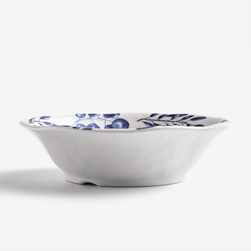 WAGA Blue and White 20cm Melamine Soup Bowl_2