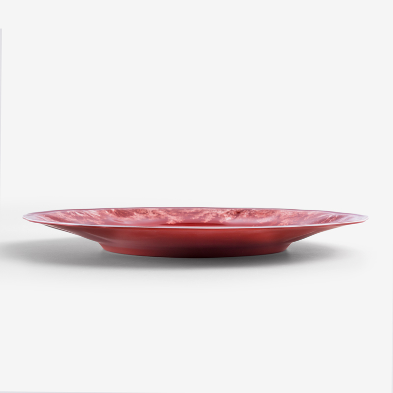 WAGA Crimson Red 28cm Melamine Round Dinner Plate | Elephants_2