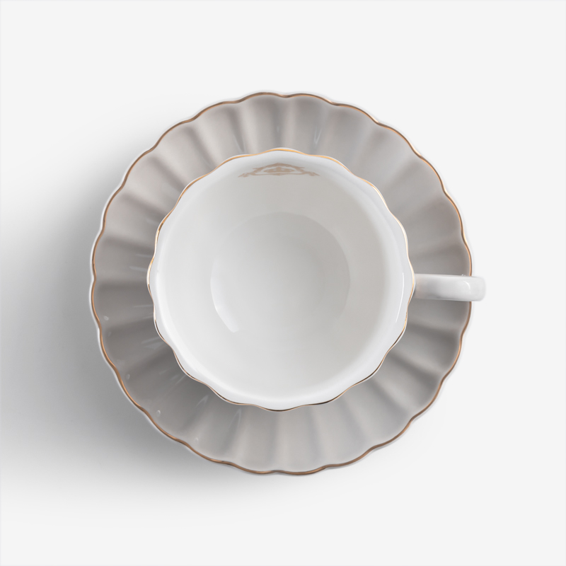 Peddle 21cm Ceramic Teacup Set | Gray_2