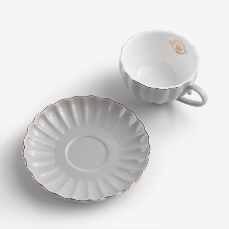 Peddle 21cm Ceramic Teacup Set | Gray_3