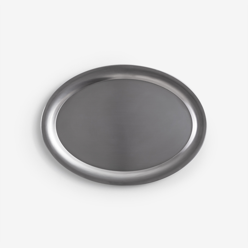 Simple 26.5cm Metal Oval Tray_1