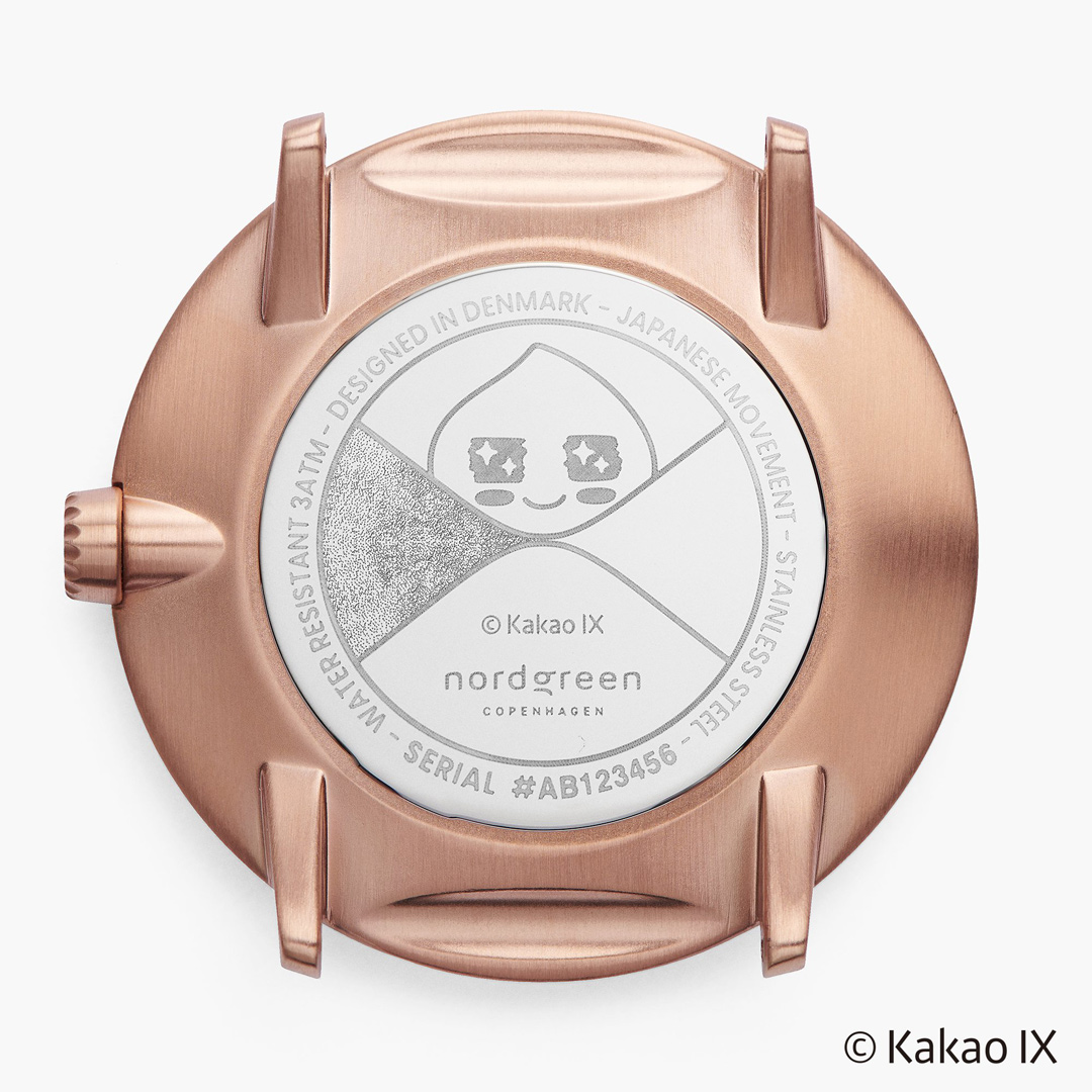 【超值組合・限時8折】ND精裝禮盒 x Kakao Friends 限量聯名款 Philosopher 哲學家 36mm 玫瑰金殼×黑面 玫瑰金米蘭錶帶+深棕真皮錶帶 Nordgreen 北歐設計師手錶 PH36RGBLKFA-MEROLEDB 組合裝 熱賣中!_6