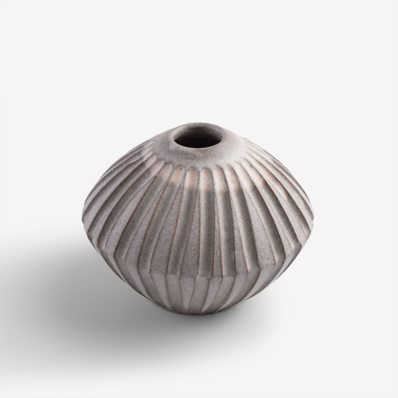 WAGA Earth 12cm Ceramic Vase | Gray_0