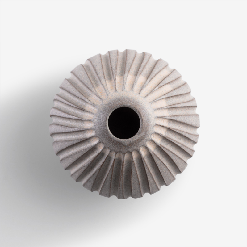 WAGA Earth 12cm Ceramic Vase | Gray_2