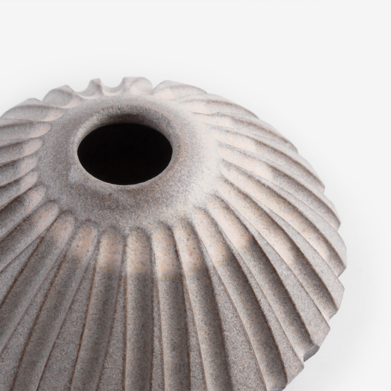 WAGA Earth 12cm Ceramic Vase | Gray_3