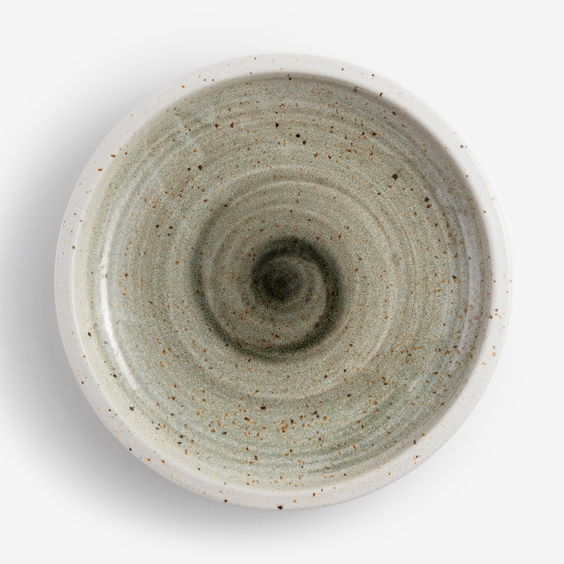 Swirl 25cm Ceramic Deep Plate | Gray_1