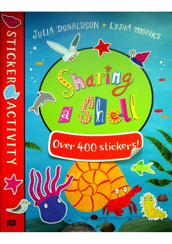 Sharing A Shell(Sticker Book/貼紙書，配件完整)／JULIA DONALDSON_0