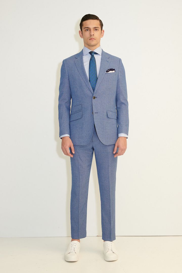 SST&C Vintage Check Pattern Slim Fit Suit Trousers | 0212103004  (Outlet)_0