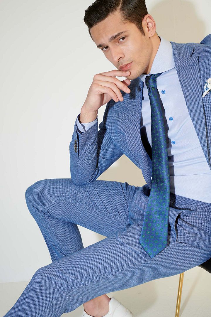 SST&C Vintage Check Pattern Slim Fit Suit Trousers | 0212103004  (Outlet)_1