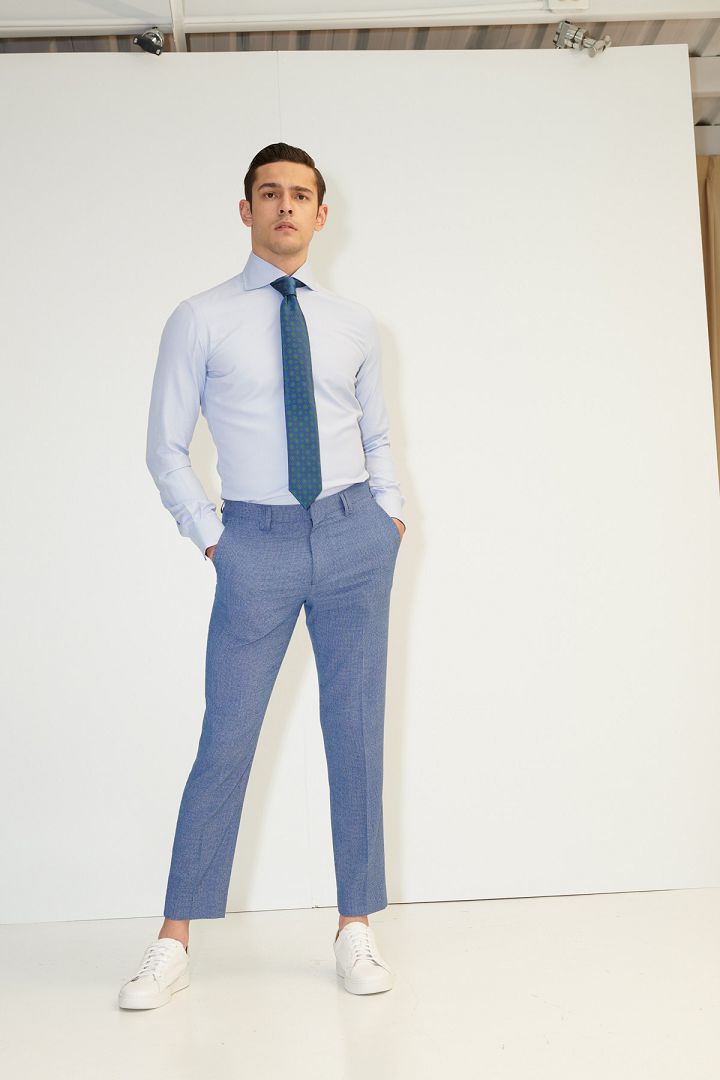 SST&C Vintage Check Pattern Slim Fit Suit Trousers | 0212103004  (Outlet)_3