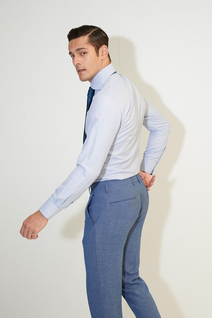 SST&C Vintage Check Pattern Slim Fit Suit Trousers | 0212103004  (Outlet)_5