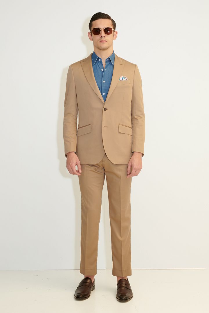 SST&C Khaki Slim Fit Trousers | 0212103006  (Outlet)_5