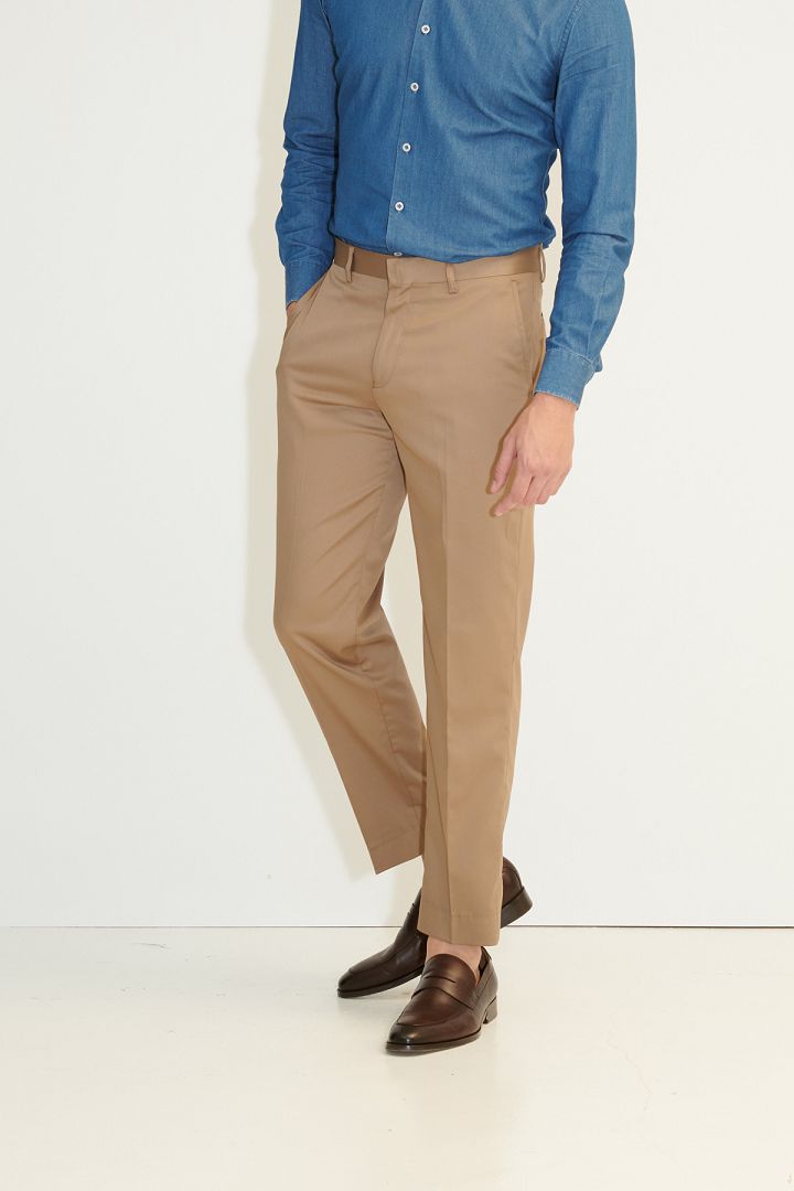 SST&C Khaki Slim Fit Trousers | 0212103006  (Outlet)_6