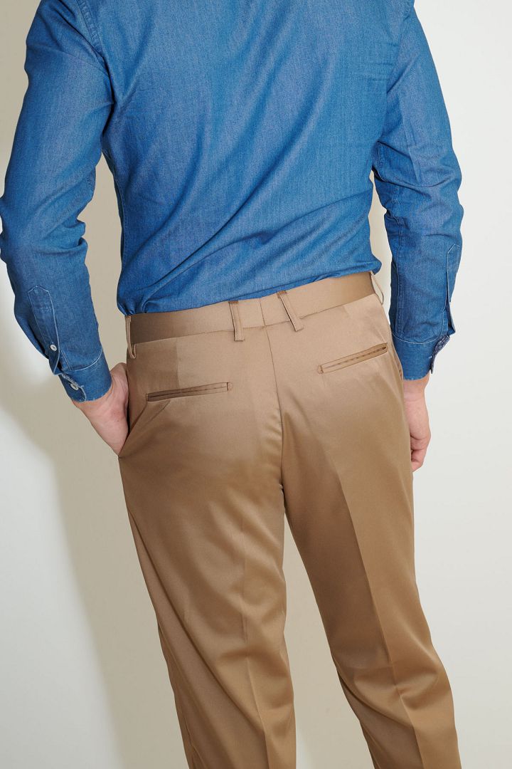 SST&C Khaki Slim Fit Trousers | 0212103006  (Outlet)_8