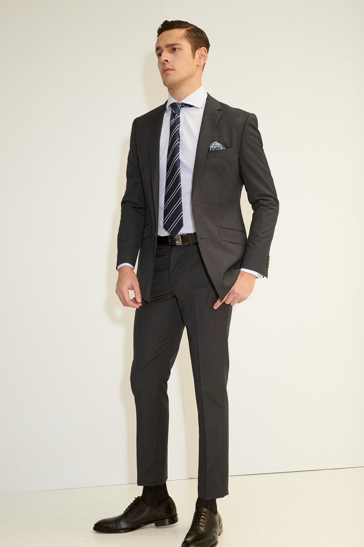 SST&C Navy Slim Fit Suit Trousers | 0212103007  (Outlet)_0