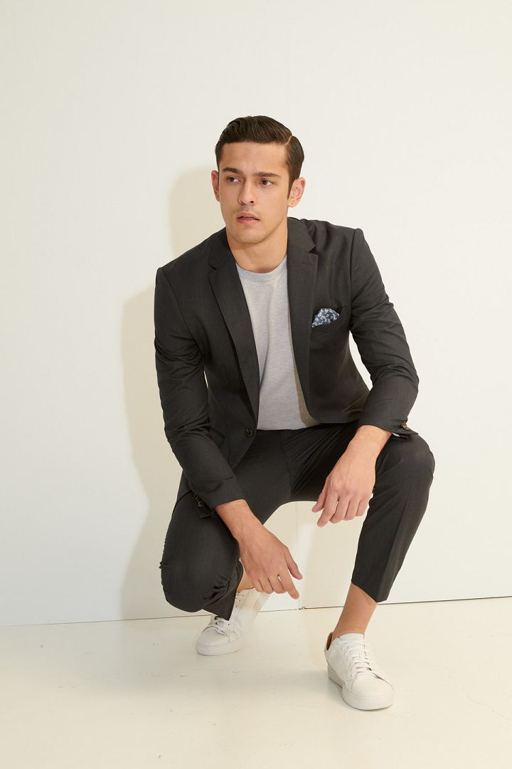 SST&C Navy Slim Fit Suit Trousers | 0212103007  (Outlet)_2