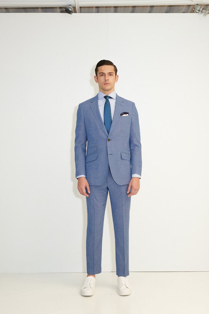 SST&C Retro Check Pattern Slim Fit Suit Jacket | 0112103004  (Outlet)_7