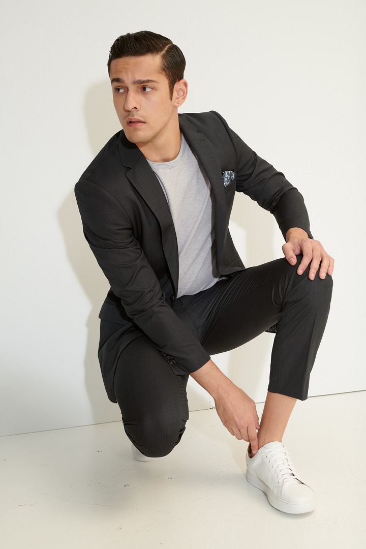SST&C #Online Exclusive  Navy Slim Fit Suit Jacket | 0112103007  (Outlet)_4