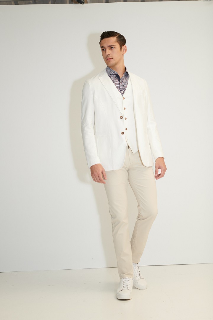 SST&C Off-White Casual Vest | 4512103001  (Outlet)_3