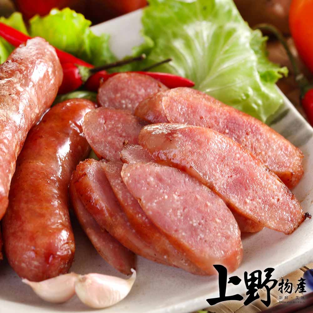 冷凍店取 上野物產 飛魚卵香腸1g 10 2條 包 全家行動購
