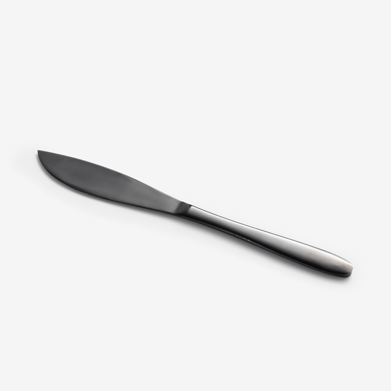 Black 21.5cm Stainless Steel Table Knife_1