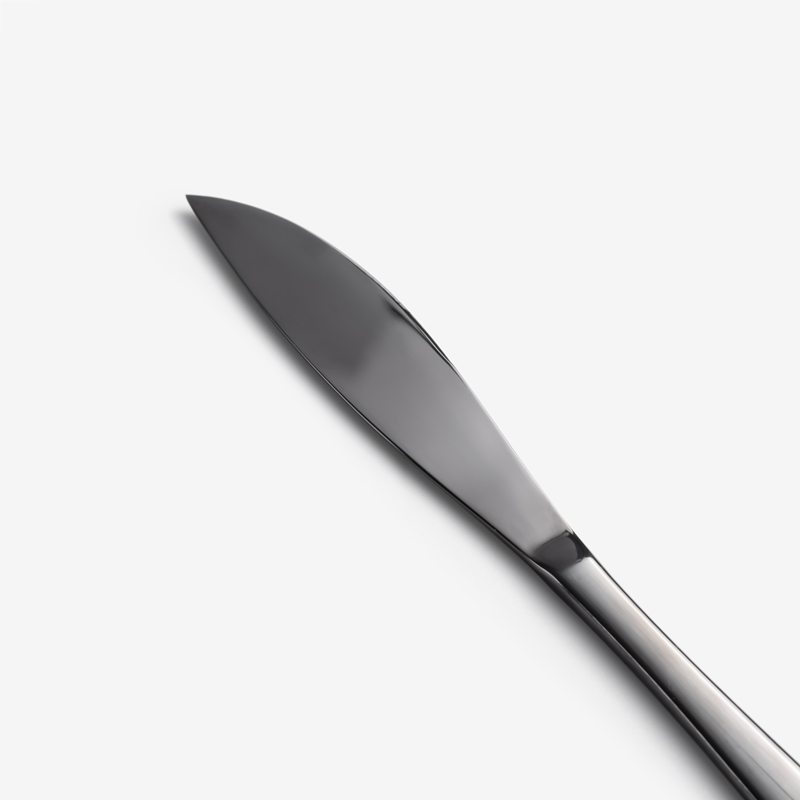 Black 21.5cm Stainless Steel Table Knife_2