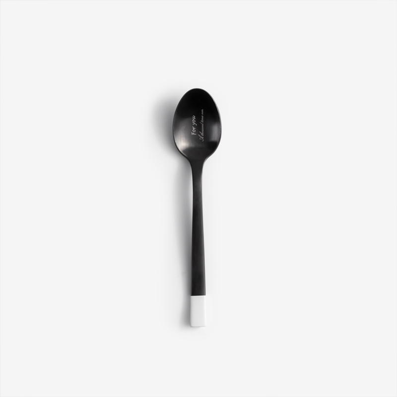 White Crowned 15.3cm Stainless Steel Dessert Spoon_0
