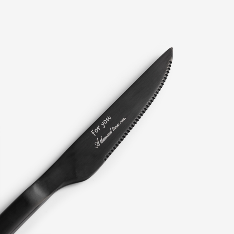 White Crowned 21.5cm Stainless Steel Table Knife_2