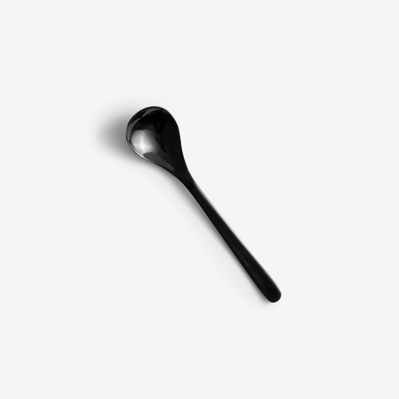 WAGA 簡約黑晶 14cm 不鏽鋼小匙│單品_0