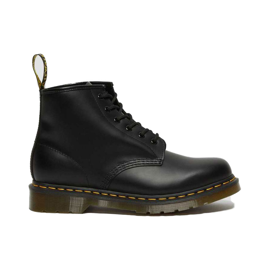 Dr.Martens 26230001 101 YS 6-EYE SMOOTH LEATHER 6孔 馬丁鞋 中筒靴 (黑色黃線)_2