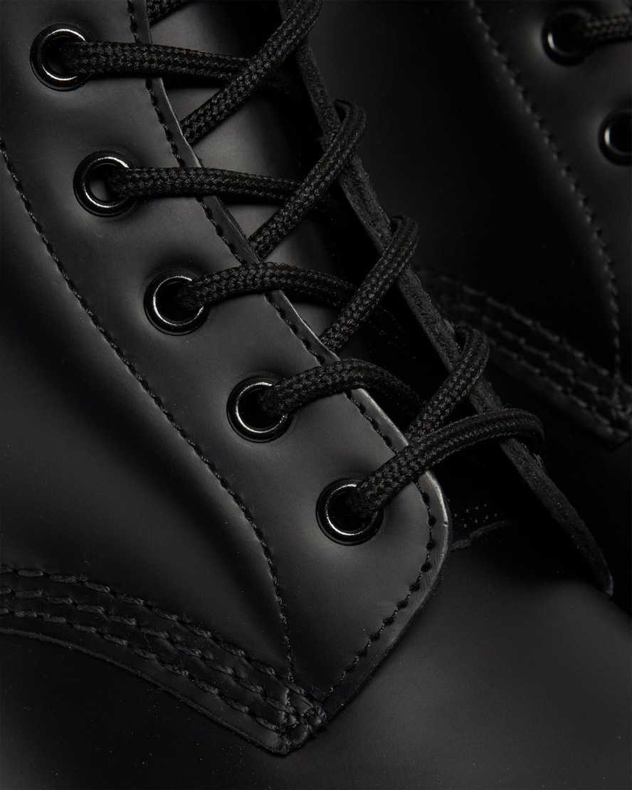 Dr.Martens 26230001 101 YS 6-EYE SMOOTH LEATHER 6孔 馬丁鞋 中筒靴 (黑色黃線)_4