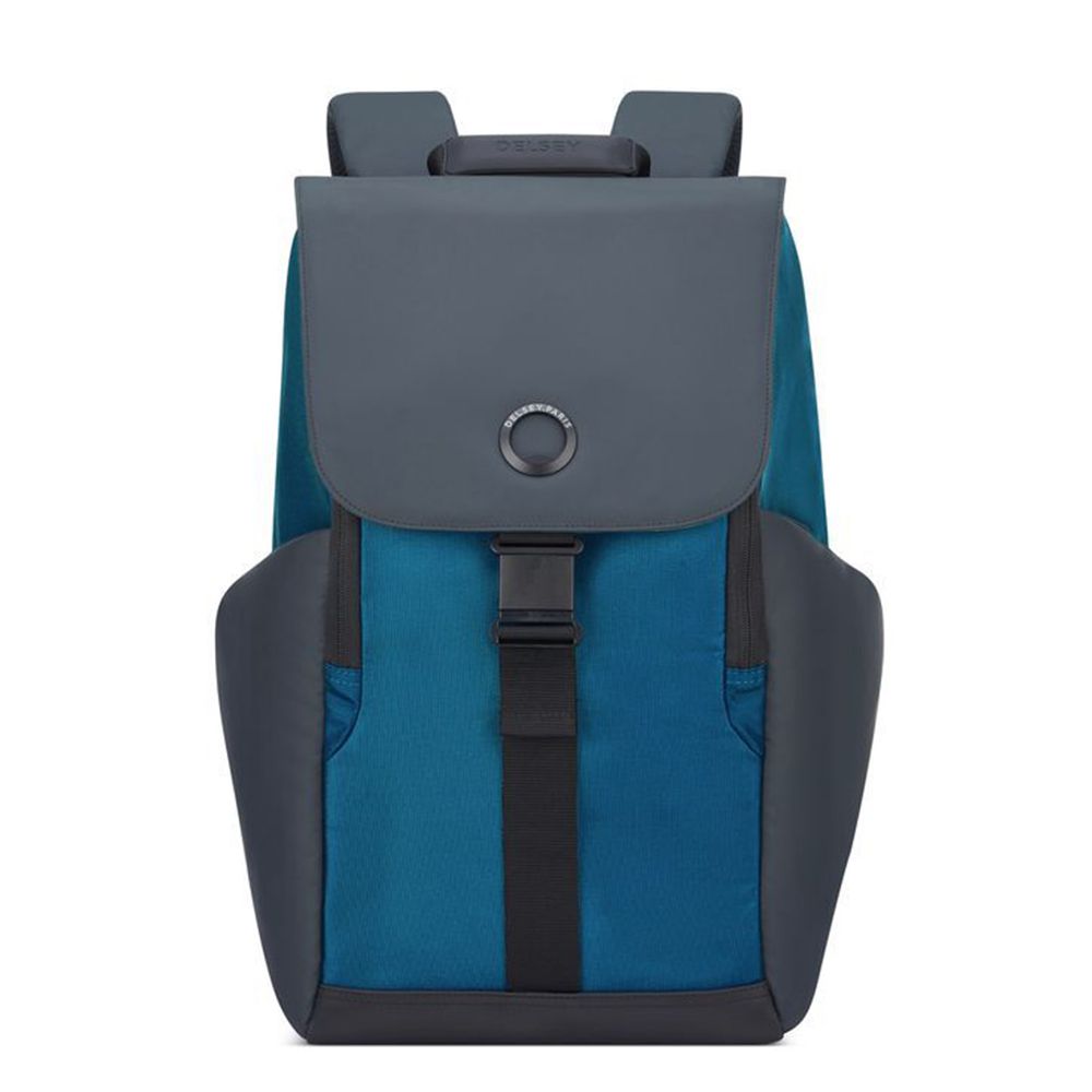 【DELSEY】SECURFLAP-15.6吋筆電後背包-藍色 00202061002