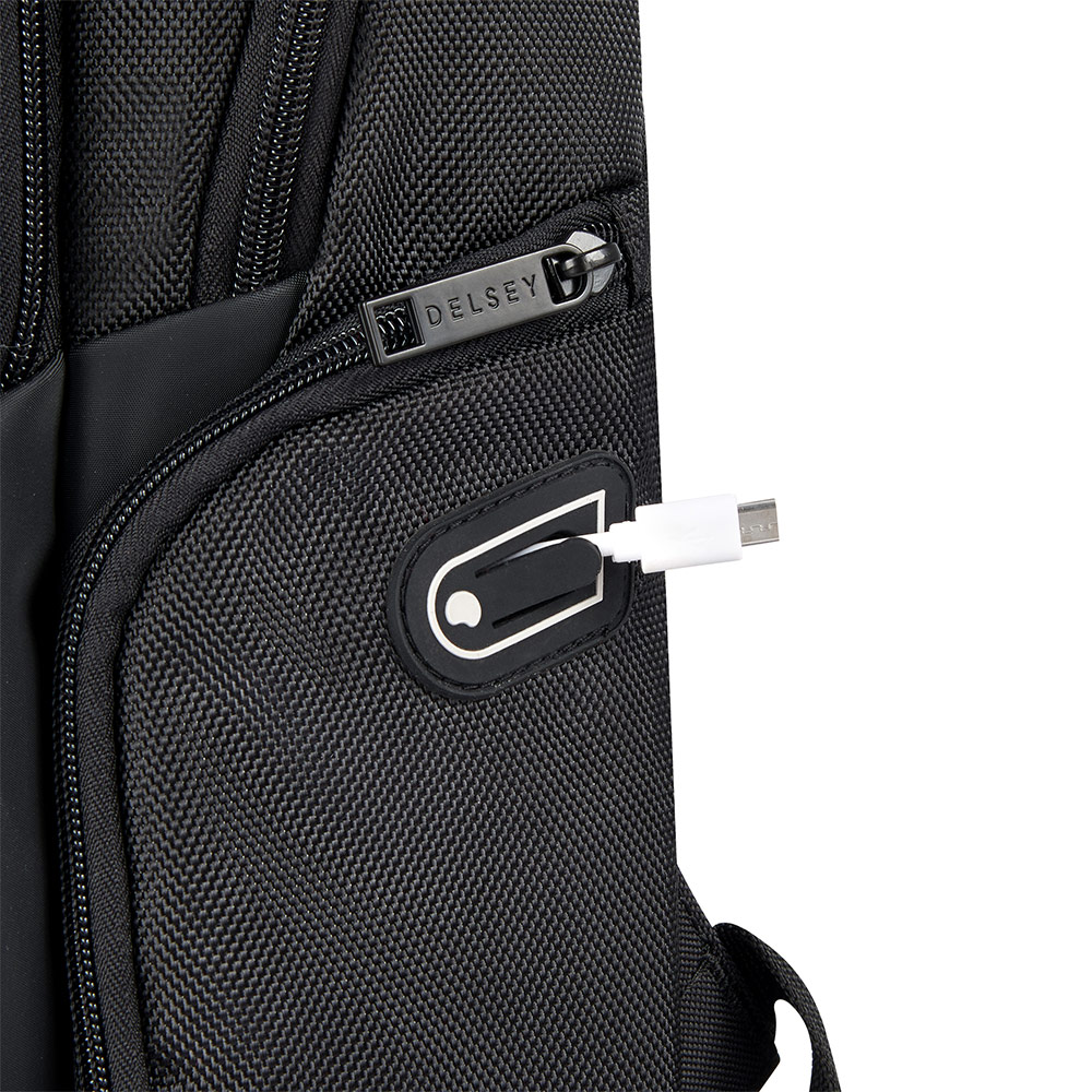 【DELSEY】PARVIS PLUS-15.6"電腦後背包-黑色 00394460300_4