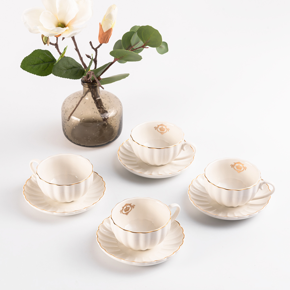 WAGA Fantasy Ceramic Teacups Set | Ivory_0