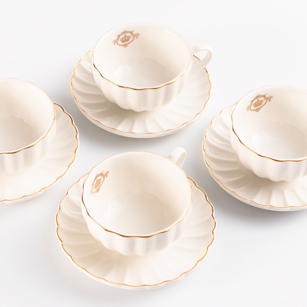 WAGA Fantasy Ceramic Teacups Set | Ivory_1