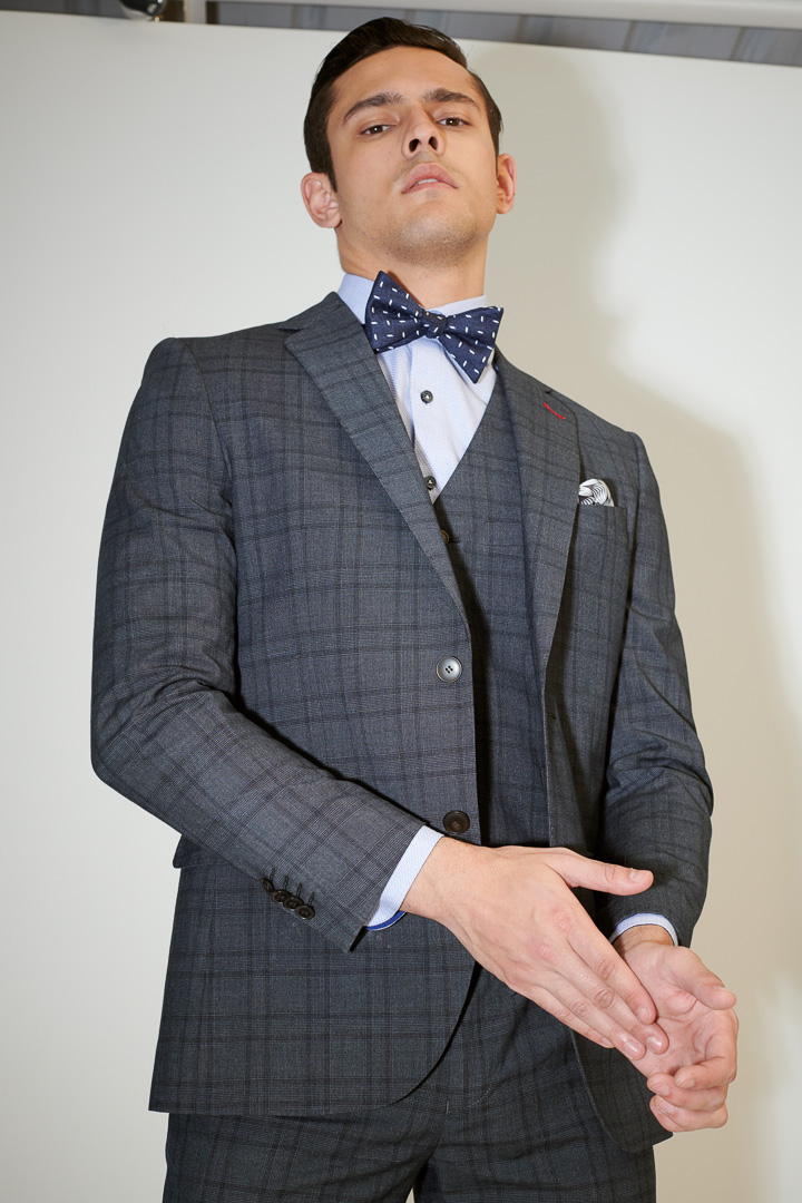 SST&C Gray Check Tailored Suit Jacket | 0112104006  (Outlet)_1