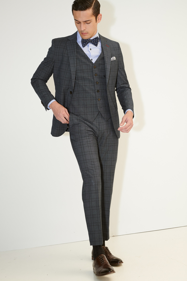 SST&C Gray Check Tailored Suit Jacket | 0112104006  (Outlet)_5