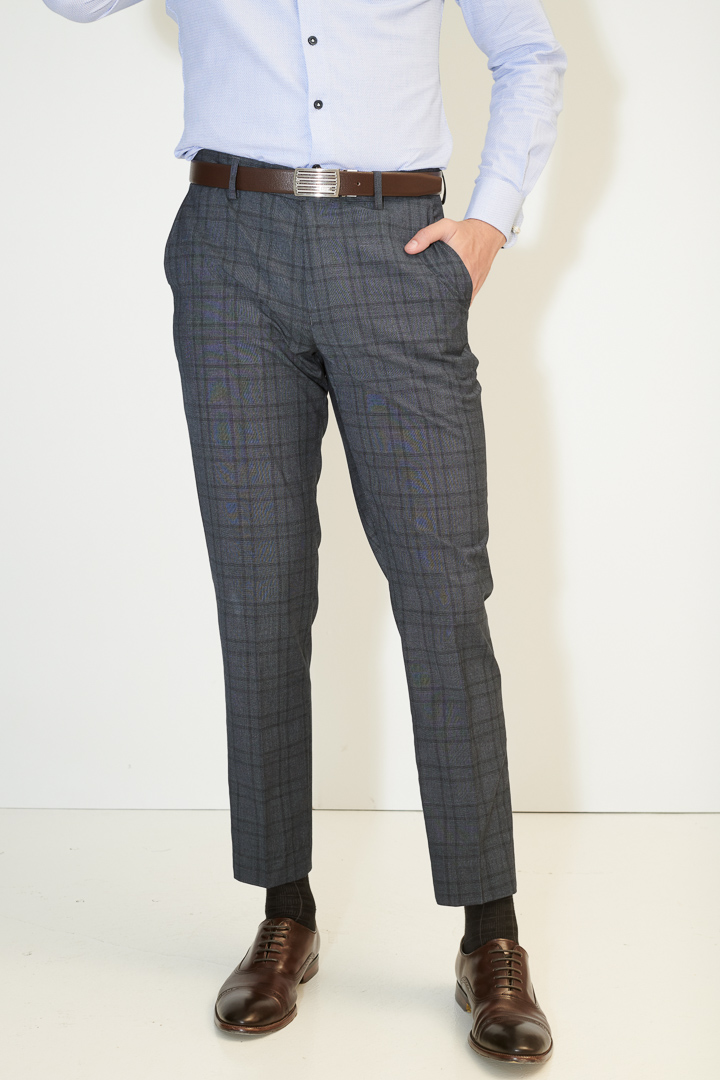 SST&C Gray Check Tailor Suit Trousers | 0212104006  (Outlet)_3