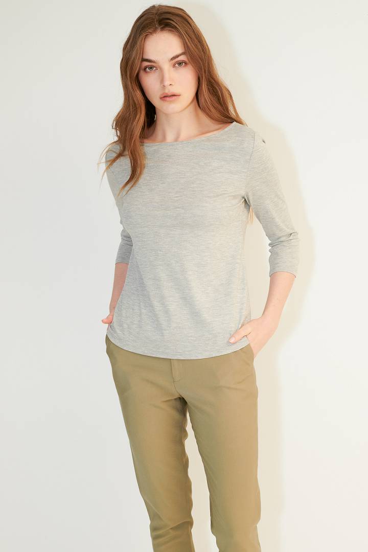 SST&C Women'S Olive Green Cropped Slim Trousers | 7262104001  (Outlet)_1