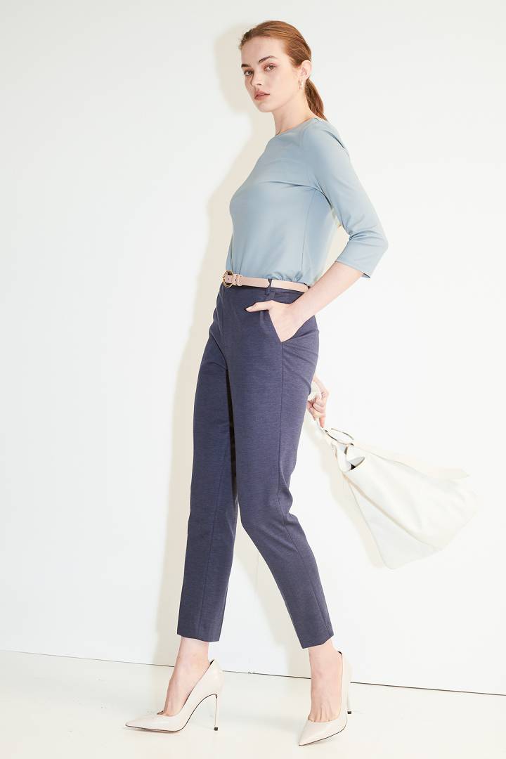 SST&C Women'S Nine-Point Slim Fit Trousers | 7262104004  (Outlet)_3