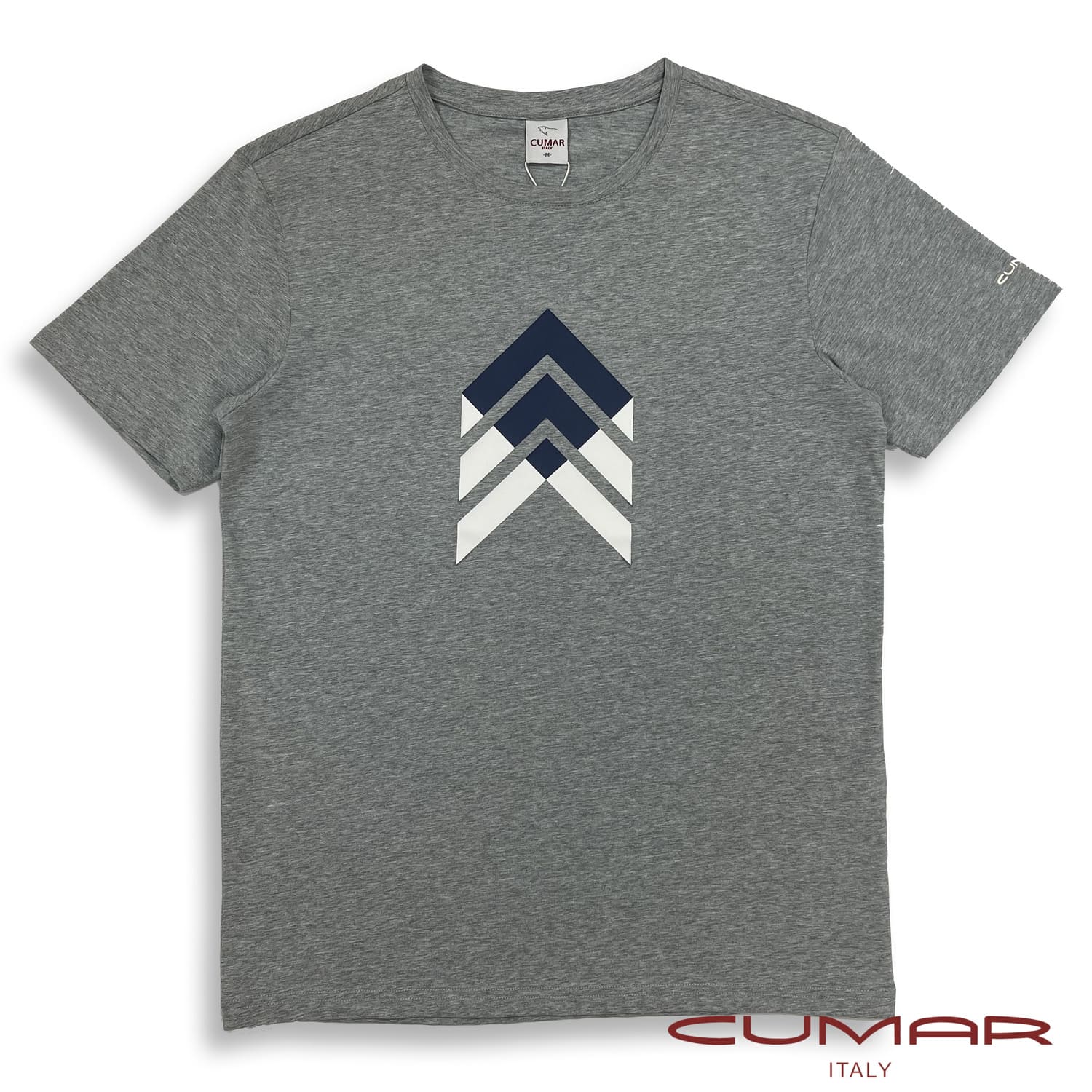 CUMAR 印花圓領短袖t-shirt(合身版) 灰/ 208295-93