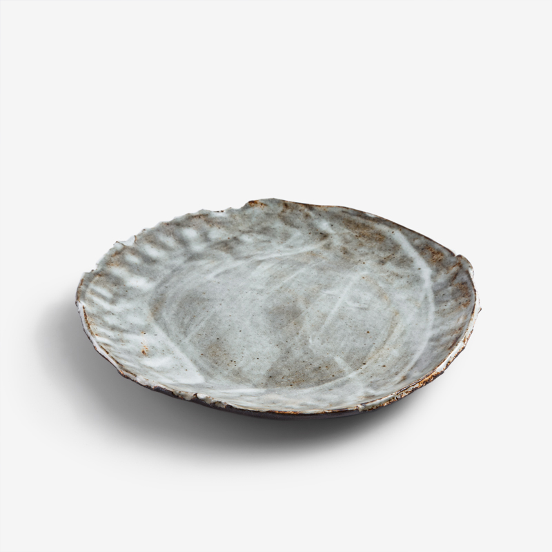 職人 手捻原生 19cm 異邊陶瓷盤︱咖啡︱單品_0