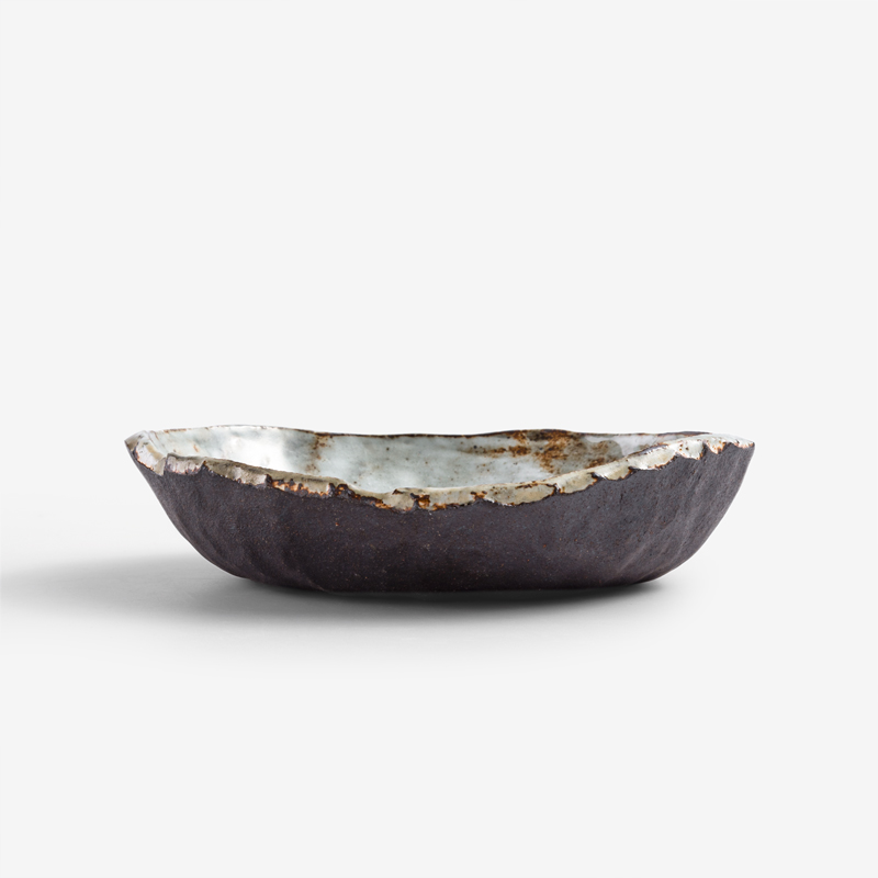 職人 手捻原生 15cm 異邊陶瓷盤︱咖啡︱單品_2