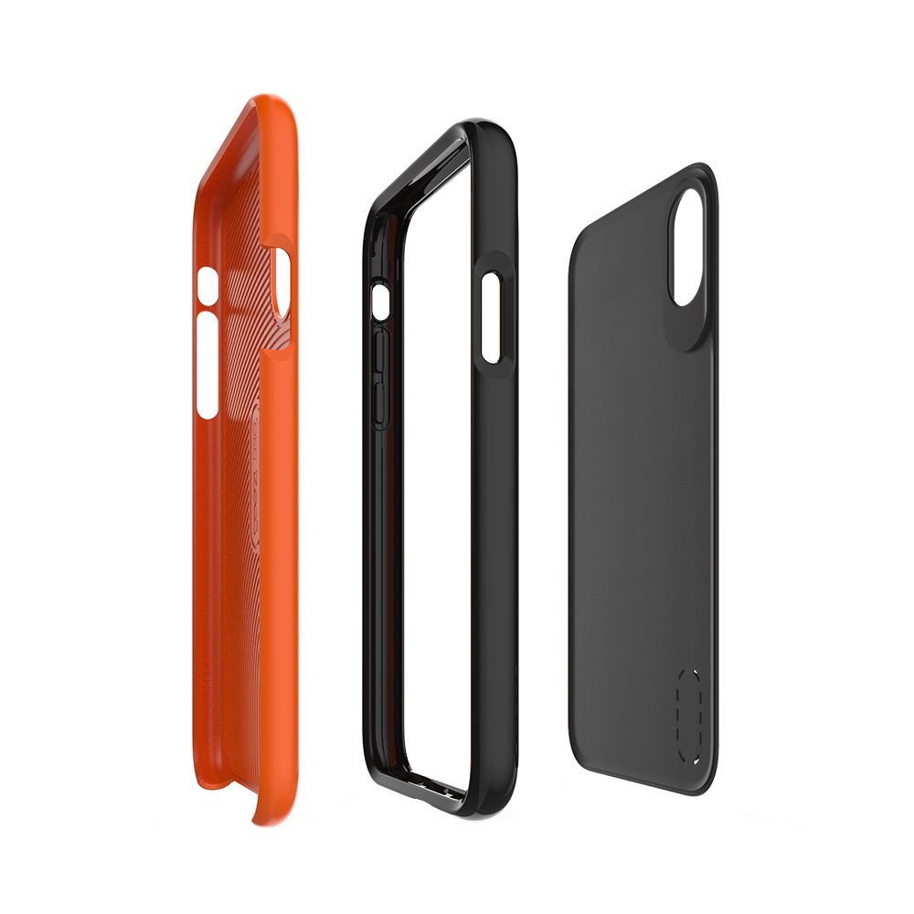 Gear4【iPhone Xs Max 6.5吋】D3O® Battersea 巴特西黑橘條紋-抗菌頂級軍規(5米)防摔保護殼_3
