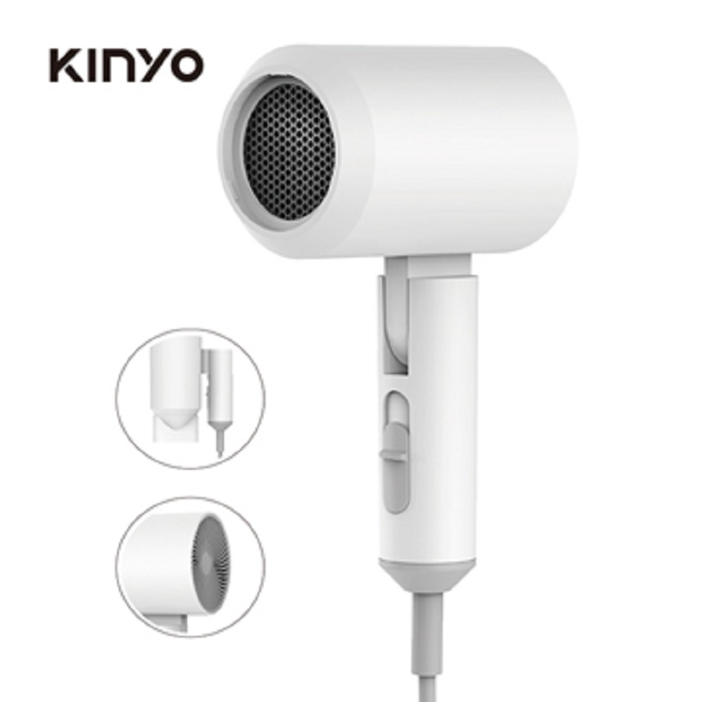 【kinyo】 陶瓷負離子吹風機(灰、白、粉)任選一色(不適用折價劵)(依訂單順序出貨)_0
