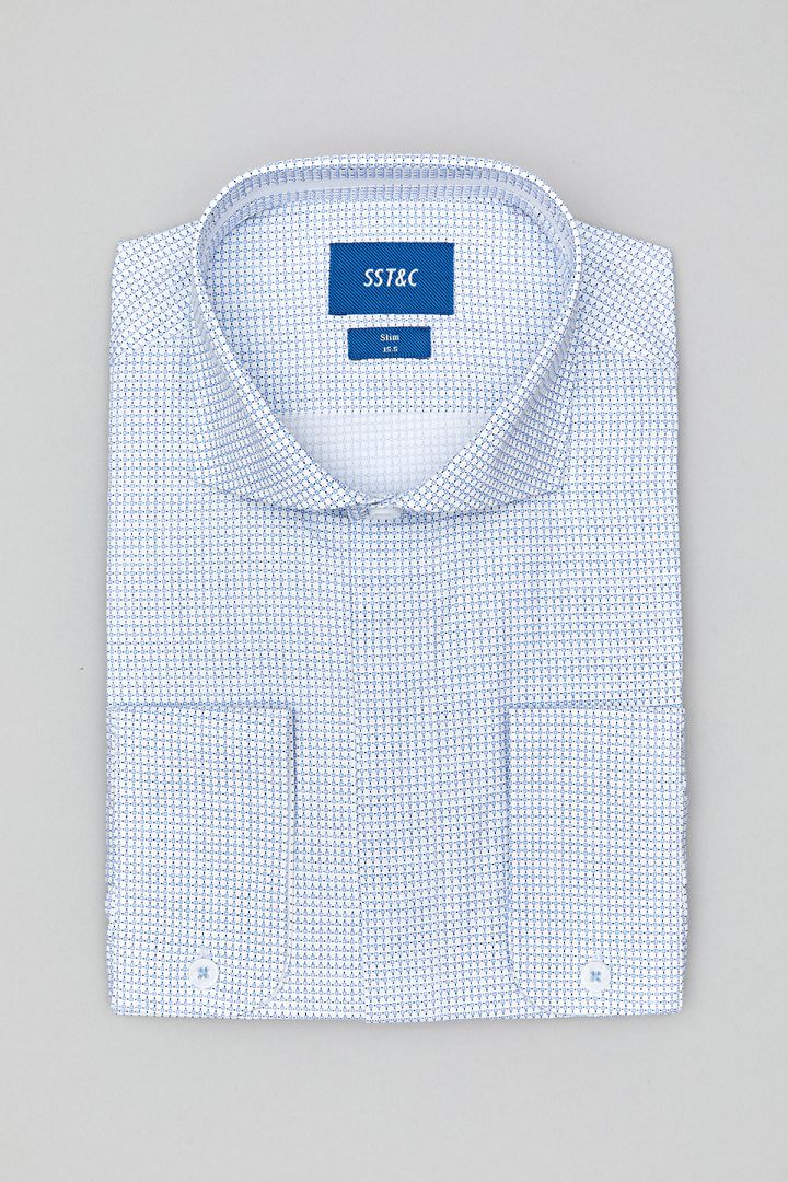 SST&C 淺藍方格印花襯衫 | 0312105004 (outlet)_4